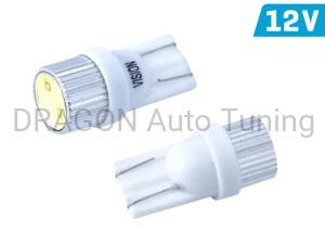 Żarówka VISION W5W (T10) 12V 1x HP LED, aluminiowa oprawka, biała, 2 szt.