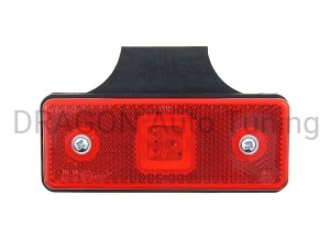 Lampa obrysowa LED podwieszana czerwona, 12/24V
