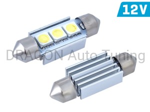 Żarówki VISION C5W SV8.5 36mm 12V 3x 5050 SMD LED, CANBUS, białe, 20 szt.