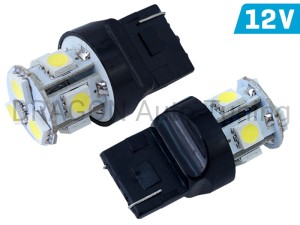 Żarówka VISION W21W (T20d) 12V 8x 5050 SMD LED, biała, 2 szt.