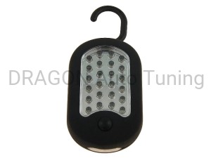 Lampka magnetyczna 24+3 LED, z haczykiem