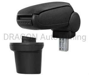 Podłokietnik Nissan Juke, czarny obszyty ekoskórą