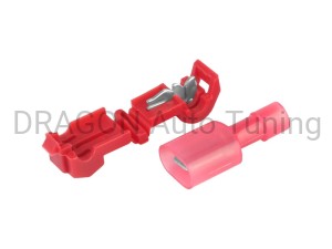 Szybkozłączki rozgałęźne typ-T, czerwone 0.5-1.5mm kw, 22-18 AWG, 15A max, 5 szt.
