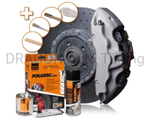 Lakier do zacisków hamulcowych - zestaw, srebrny - metalik