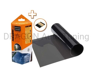 Folia przeciwsłoneczna jednolita 15x152cm - ciemnoszara