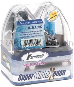 Set of bulbs H3 12V 100W Farenheit Super White Xenon (1)