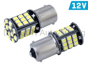 Żarówka VISION P21W BA15s 12V 48x 5630 SMD LED, CANBUS, biała, 2 szt.