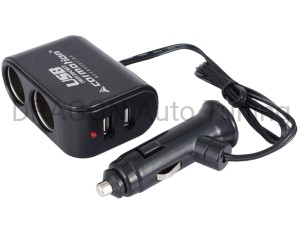 Rozgałęziacz podwójny z 2x USB 3.1A z przewodem