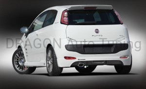 Spoiler zderzaka tylnego Fiat Punto Evo 09-12