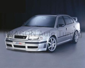 Zestaw 3 wlotów do zderzaka przedniego Skoda Octavia I 00-