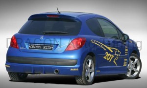 Spoiler dachowy Peugeot 207 06-