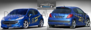 Listwy progowe Peugeot 207 06-