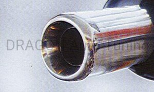 Sportowy tłumik Uniwersalny 38, 1x Ø76mm