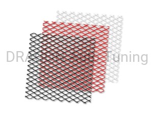 Alu mesh 24.5x120cm big holes - silver