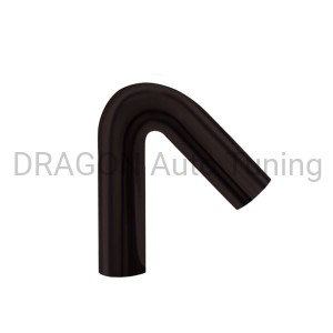 Air inlet elbow - aluminium 45°, Ø70mm - black