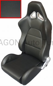 Sport seat WRX Carbon/Inox - black