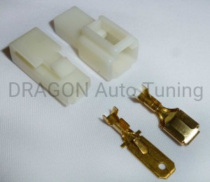Connectors 6.4x0.8mm - male & female + case 1x