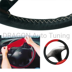 Leather wheel cover for laced Ø40,5-43 - black