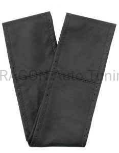 Leather wheel cover for laced size M - black