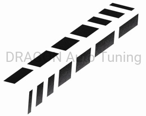 Naklejka CIENIE 9x77cm - czarny mat