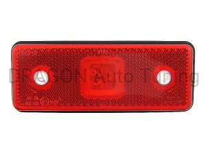 Lampa obrysowa LED wpuszczana czerwona 12/24V