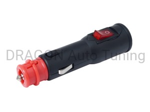 Wtyczka EURO/DIN z włącznikiem i bezpiecznikiem do gniazda 12/24V max 15A