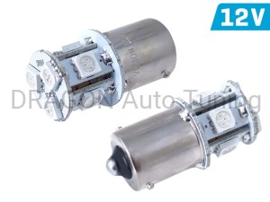 Żarówka VISION PR21/5W BAY15d 12V 8x 5050 SMD LED, czerwona, 2 szt.