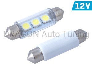 Żarówki VISION C5W SV8.5 41mm 12V 3x 5050 SMD LED, białe, 20 szt. 