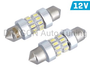  Żarówka VISION C5W SV8.5 36mm 12V 24x 3014 SMD LED, CANBUS, biała, 2 szt. 