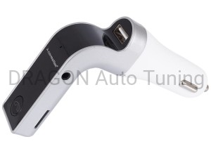 Transmiter FM LCD MP3 slot SD/MMC, gniazdo USB 2.1A z funkcją zestawu głośnomówiącego Bluetooth