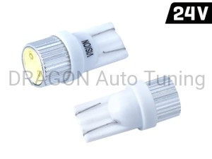 Żarówka VISION W5W (T10) 24V 1x HP LED, aluminiowa oprawka, biała, 2 szt.