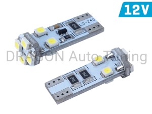 Żarówki VISION W5W (T10) 12V 8x 3528 SMD LED, CANBUS, białe, 20 szt.