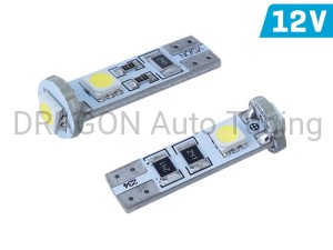 Żarówki VISION W5W (T10) 12V 3x 5050 SMD LED, CANBUS, białe, 20 szt.