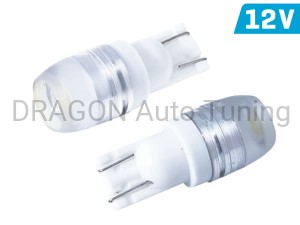 Żarówka VISION W5W (T10) 12V 1x HP LED, wklęsła soczewka, biała, 2 szt.