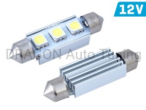 Żarówka VISION C5W SV8.5 41mm 12V 3x 5050 SMD LED, CANBUS, biała, 2 szt.