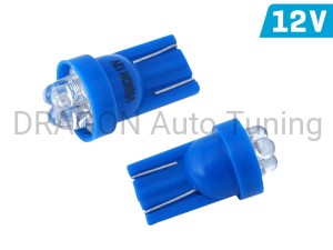 Żarówka VISION W5W (T10) 12V 4x 3mm LED, niebieska, 1 szt.