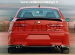 3-częściowy zestaw dokładek pod spoiler zderzaka tylnego Alfa Romeo 156 GTA