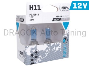 Żarówki VISION arctic white H11 12V 55W PGJ19-2 U E4 +90%, 2 szt.