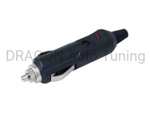 Wtyczka EURO z diodą i bezpiecznikiem do gniazda 12/24V max 15A
