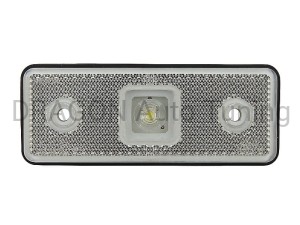 Lampa obrysowa LED wpuszczana biała 12/24V