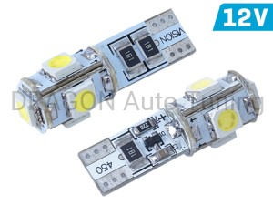 Żarówka VISION W5W (T10) 12V 5x 5050 SMD LED, CANBUS, biała, 2 szt.