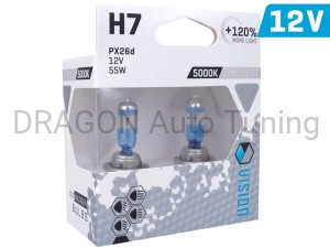 Żarówki VISION limitless white H7 12V 55W PX26d U E4 +120%, 2 szt.