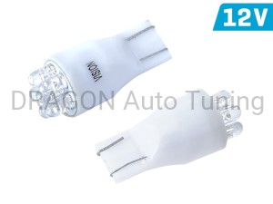 Żarówka VISION T13 (W2.1x9.5d) 12V 6x 3mm LED, biała, 2 szt.