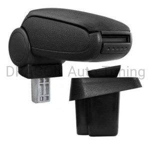 Podłokietnik Fiat Sedici 06-14, czarny obszyty materiałem tekstylnym