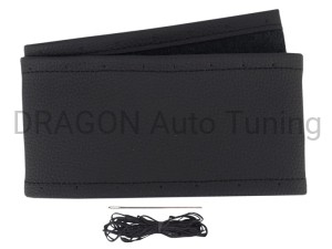 Leather wheel cover for laced Ø37-39,5 - black (1)