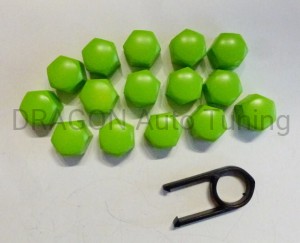 Cover of wheel screw 17mm  - black matt (1)
