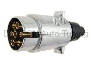 Wtyczka do gniazda przyczepy 7 PIN aluminiowa