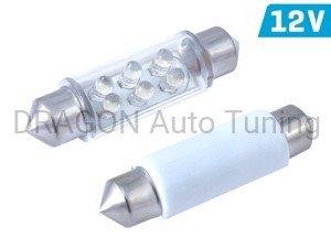 Żarówka VISION C5W SV8.5 41mm 12V 6x 3mm LED, biała, 2 szt.