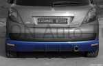 Spoiler zderzaka tylnego Peugeot 207 06-